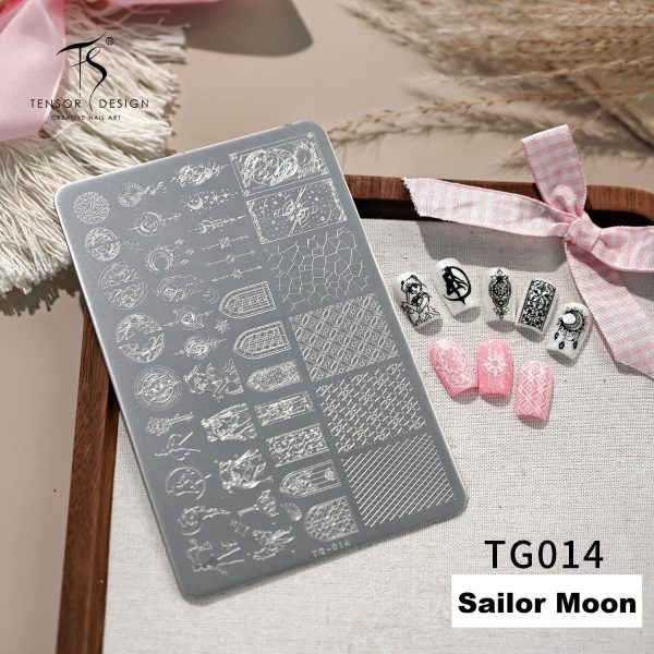 SAILOR MOON nail stamping plate SAILOR MOON nail stamping plate