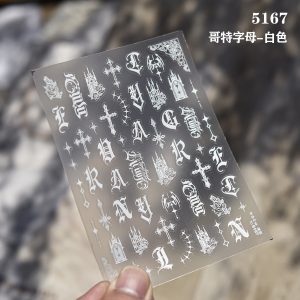 Gothic nail sticker