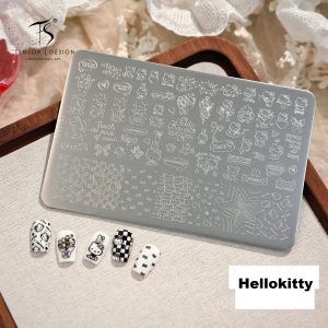 Hellokitty nail stamping plate