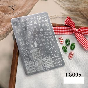 Christmas nail stamping plate