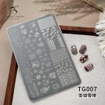 Christmas nail stamping plate