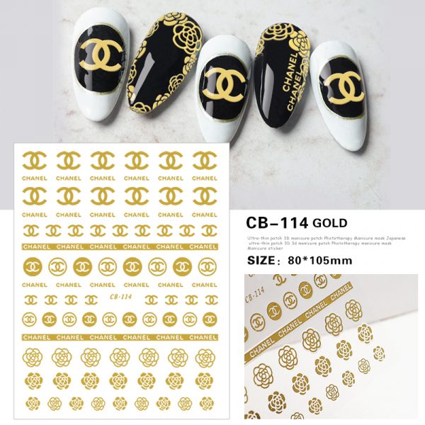 Chanel nail sticker