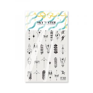 Gothic nail sticker