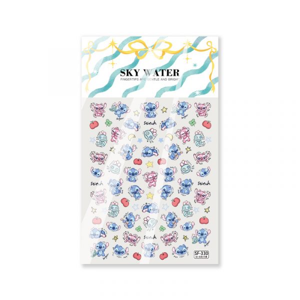 Stitch nail sticker