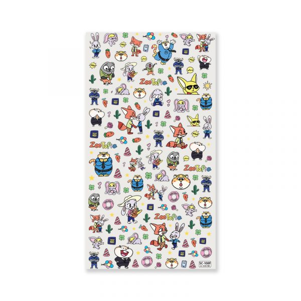 Zootopia nail sticker (1) Zootopia nail sticker (5)