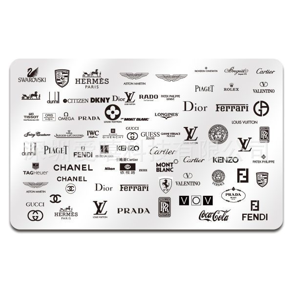 designer nail stamping plate 2