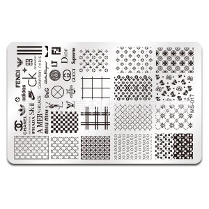 designer nail stamping plate