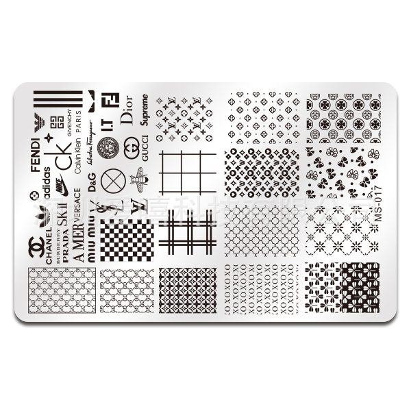 designer nail stamping plate designer nail stamping plate