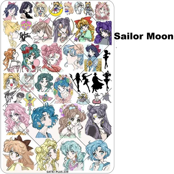sailormoon nail plate