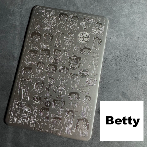 Betty nail stamping plate