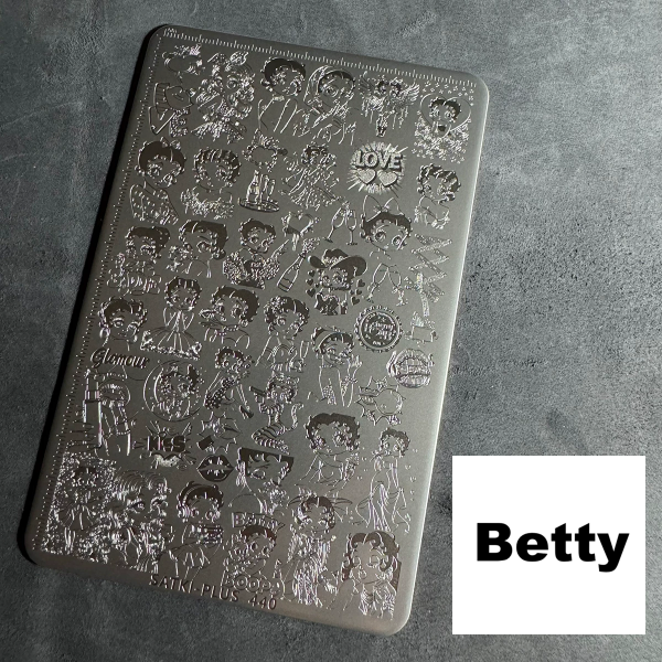 Betty nail stamping plate Betty nail stamping plate