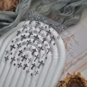 chrome heart nail sticker