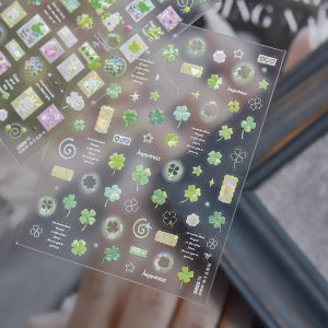 Lucky Clover nail sticker