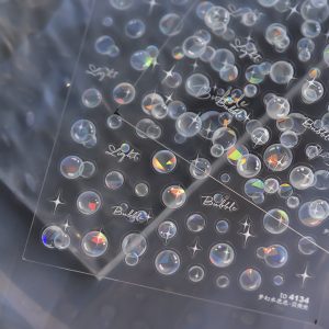 bubble nail sticker