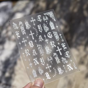 Gothic nail sticker