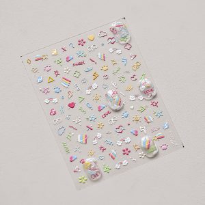 Rainbow nail sticker