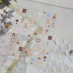 Sweet Bear nail sticker