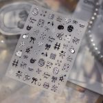 Silver nail sticker