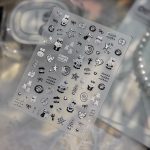 Silver nail sticker