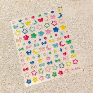 Jelly Flowers nail sticker