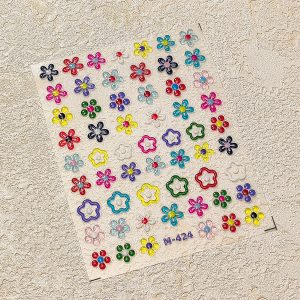Jelly Flowers nail sticker