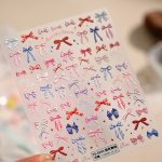 bow nail sticker
