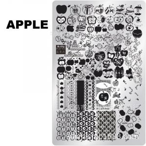 Apple Party nail stamping plate