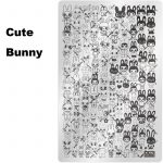 Cute Bunny nail stamping plate