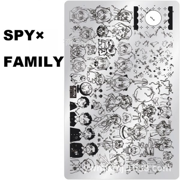 SPY×FAMILY nail stamping plate
