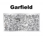 Garfield nail stamping plate