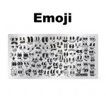 Emoji nail stamping plate