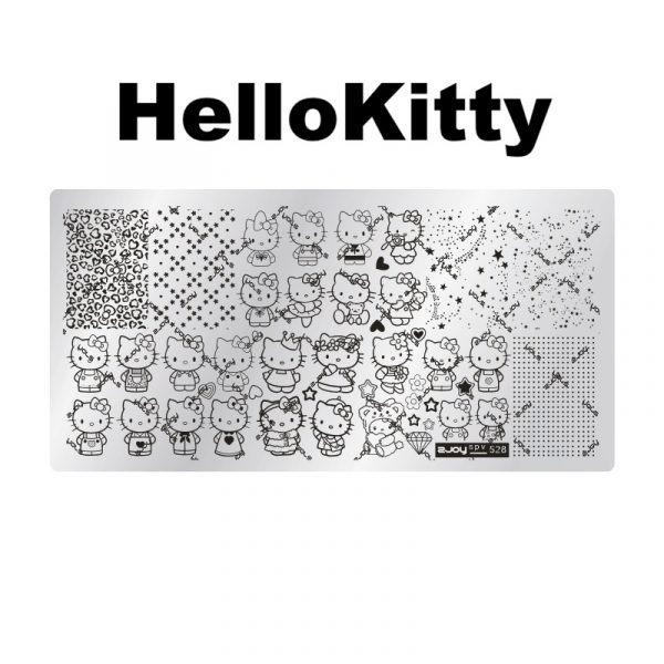 Hellokitty nail stamping plate