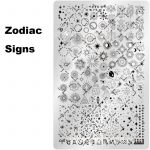 Zodiac Signs nail stamping plate