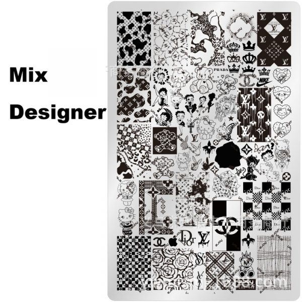 Mix Designer nail stamping plate Mix Designer nail stamping plate