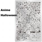 Anime Halloween nail stamping plate