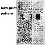 Cow-print Pattern nail stamping plate Cow-print Pattern nail stamping plate