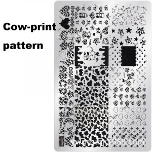 Cow-print Pattern nail stamping plate