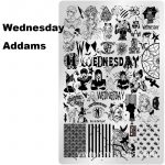 Wednesday Addams nail stamping plate