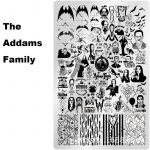 The Addams Family nail stamping plate