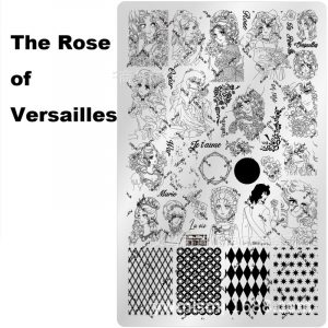 The Rose of Versailles nail stamping plate