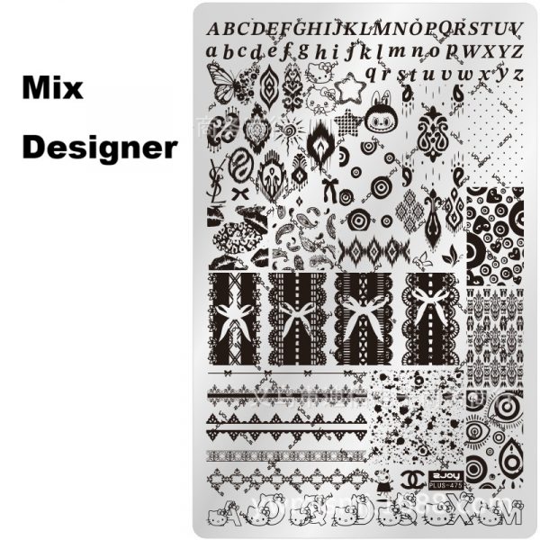 Mix Designer nail stamping plate Mix Designer nail stamping plate