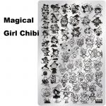 Magical Girl Chibi nail stamping plate