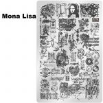 Mona Lisa nail stamping plate