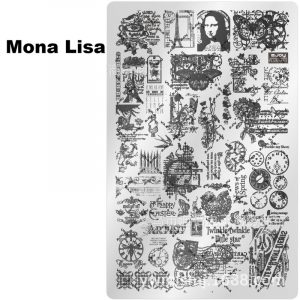 Mona Lisa nail stamping plate
