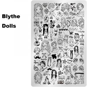 Blythe Dolls nail stamping plate