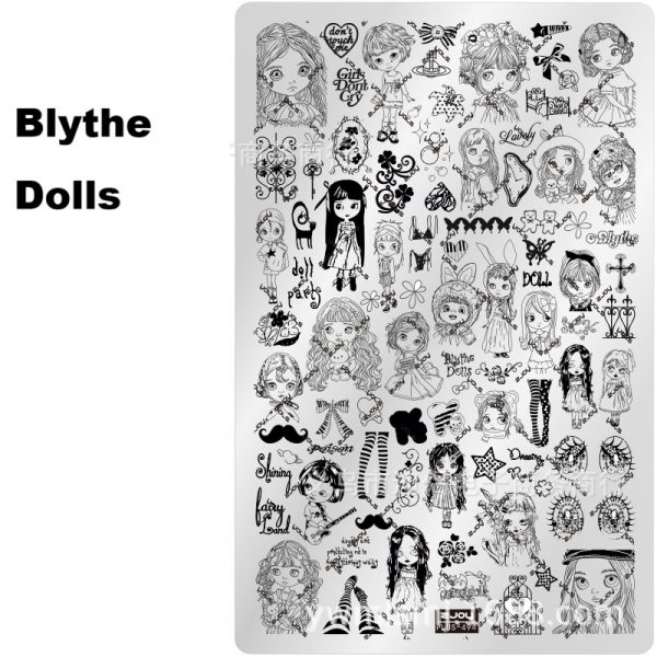 Blythe Dolls nail stamping plate