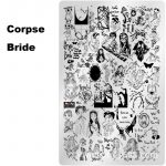 Corpse Bride nail stamping plate
