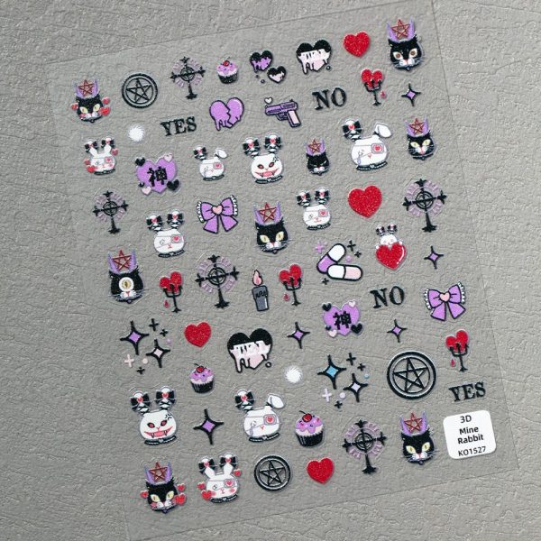 Y2K Bunny nail sticker